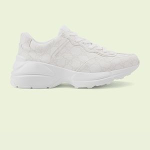 All white Gucci sneakers